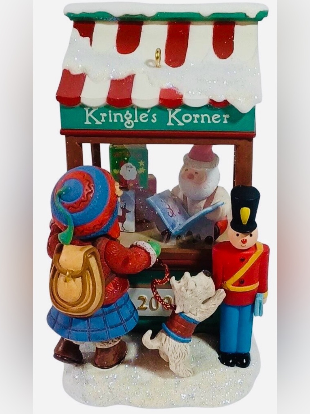 Hallmark Kringle's Korner book store Holiday Market Ornament Keepsake